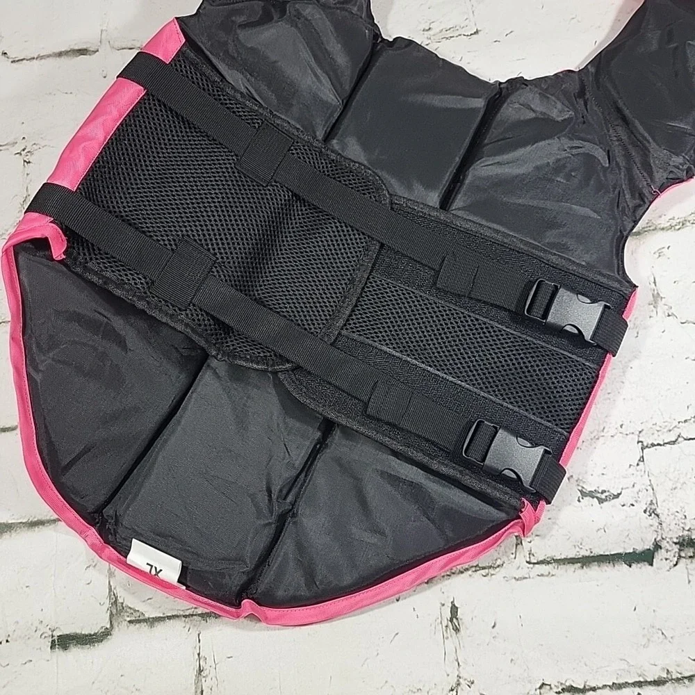 Dog Hot Pink Dragon‎ Pool Swimming Floatation Adjustable Vest Life Jacket XL